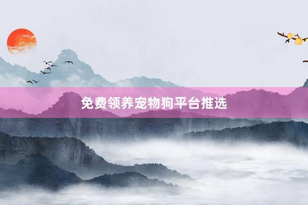 免费领养宠物狗平台推选